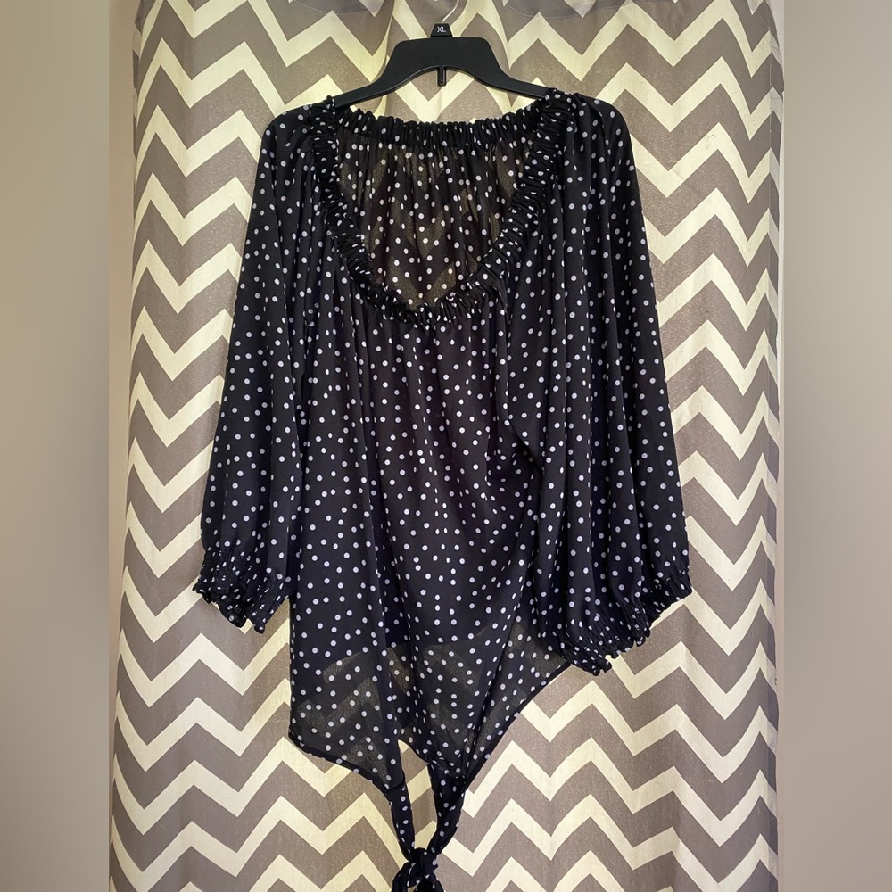 Women’s polka dot blouse